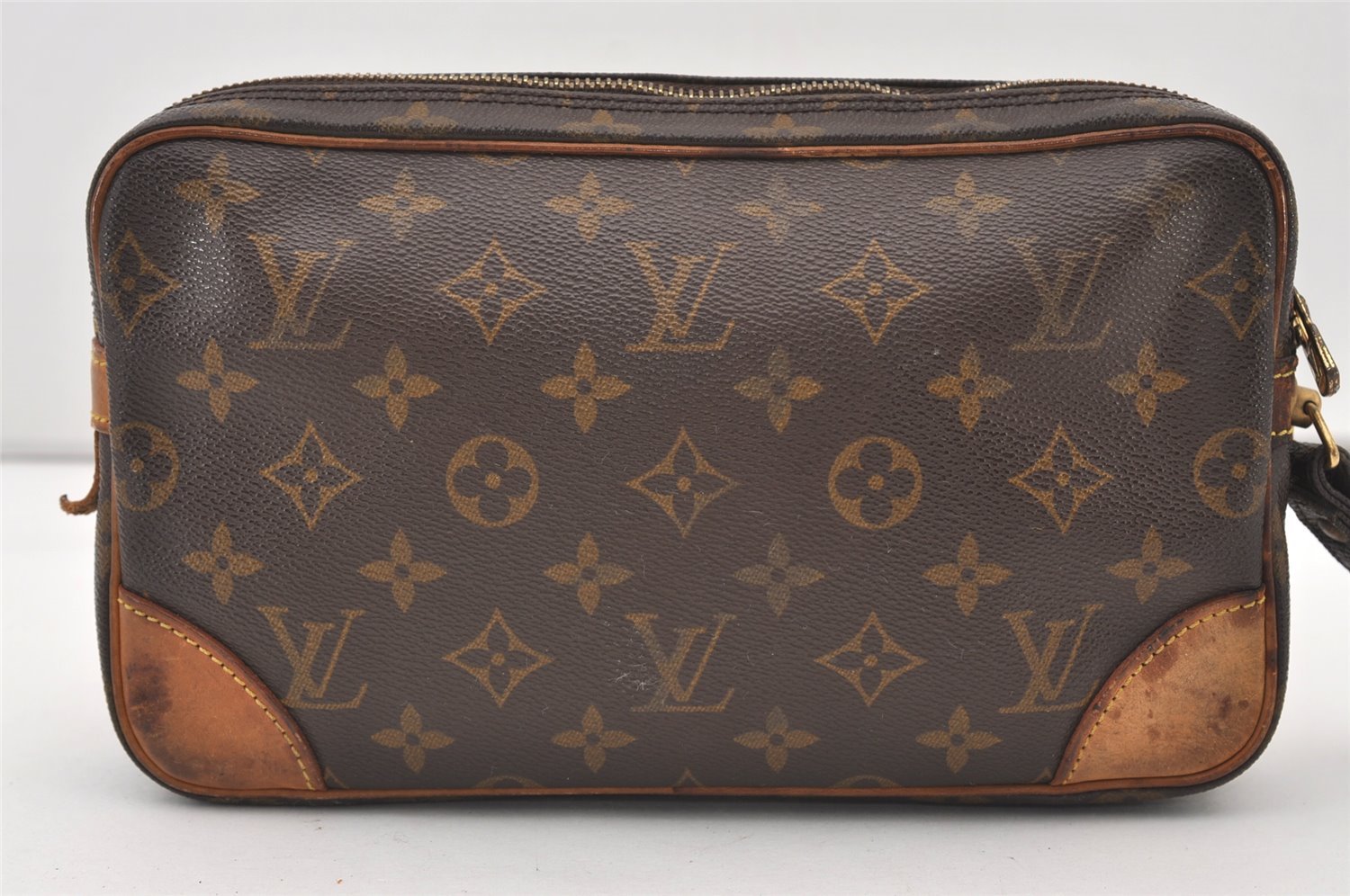 Authentic Louis Vuitton Monogram Marly Dragonne GM M51825 Clutch Hand Bag 3309J