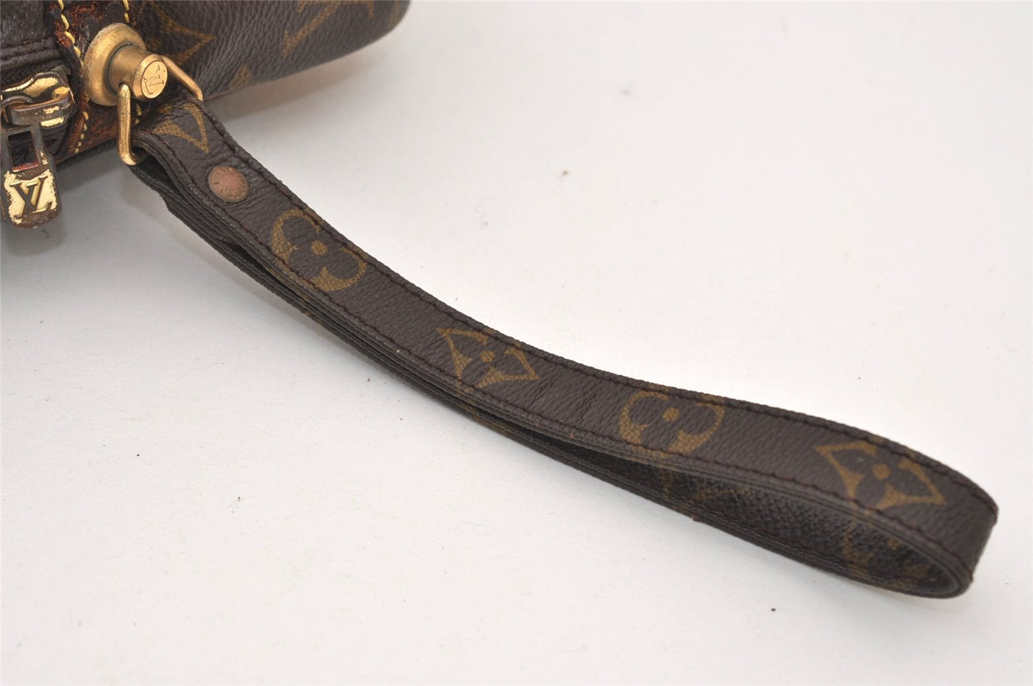 Authentic Louis Vuitton Monogram Marly Dragonne GM M51825 Clutch Hand Bag 3309J