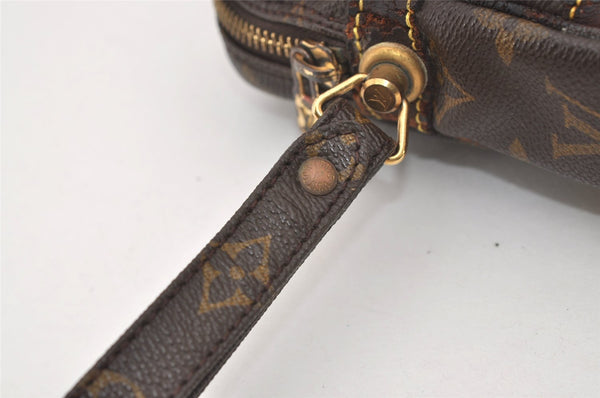 Authentic Louis Vuitton Monogram Marly Dragonne GM M51825 Clutch Hand Bag 3309J