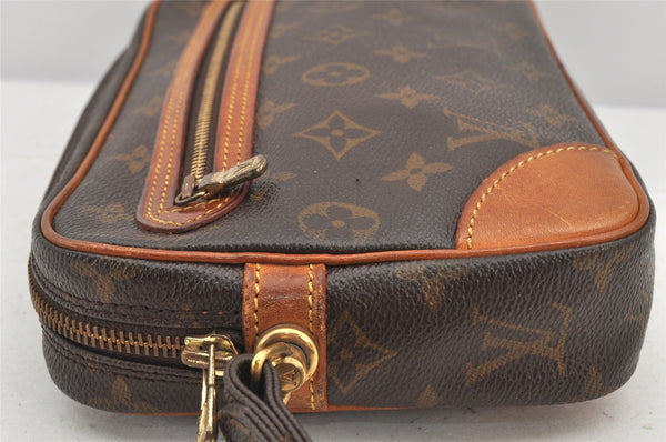 Authentic Louis Vuitton Monogram Marly Dragonne GM M51825 Clutch Hand Bag 3309K
