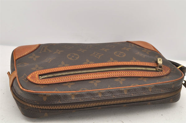 Authentic Louis Vuitton Monogram Marly Dragonne GM M51825 Clutch Hand Bag 3309K
