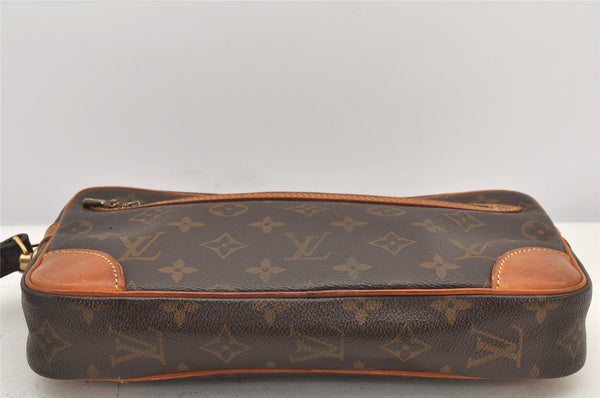 Authentic Louis Vuitton Monogram Marly Dragonne GM M51825 Clutch Hand Bag 3309K