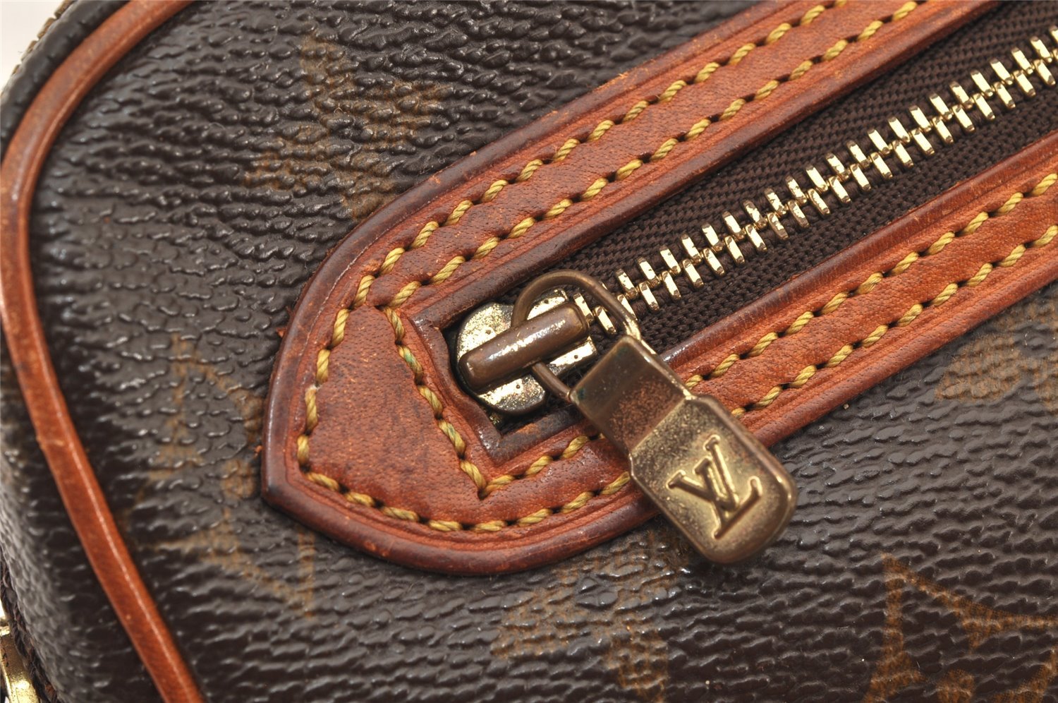 Authentic Louis Vuitton Monogram Marly Dragonne GM M51825 Clutch Hand Bag 3309K