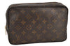 Auth Louis Vuitton Monogram Trousse Toilette 23 Clutch Hand Bag M47524 LV 3310K