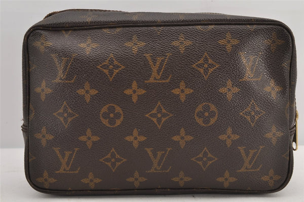 Auth Louis Vuitton Monogram Trousse Toilette 23 Clutch Hand Bag M47524 LV 3310K