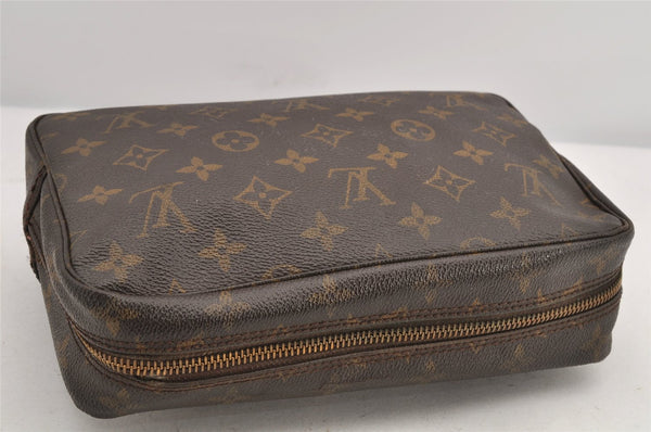 Auth Louis Vuitton Monogram Trousse Toilette 23 Clutch Hand Bag M47524 LV 3310K