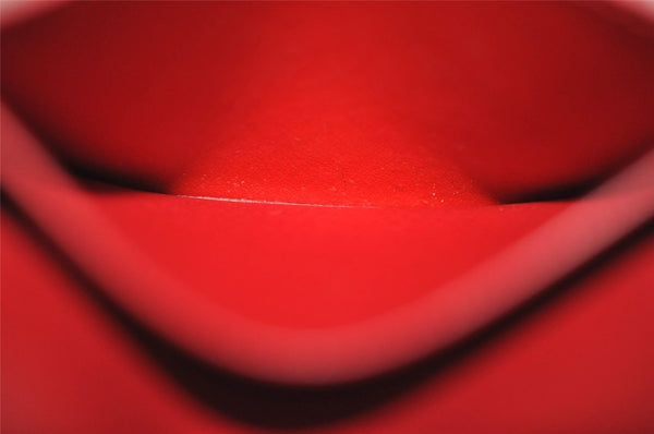Authentic Louis Vuitton Epi Enveloppe Carte De Visit Card Case M5658E Red 3312I