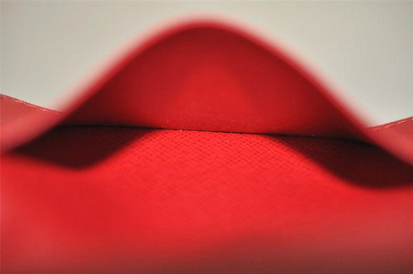 Authentic Louis Vuitton Epi Enveloppe Carte De Visit Card Case M5658E Red 3312I