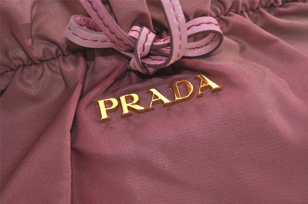 Authentic PRADA Nylon Tessuto Leather 2Way Shoulder Hand Bag BN1631 Pink 3312J