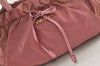 Authentic PRADA Nylon Tessuto Leather 2Way Shoulder Hand Bag BN1631 Pink 3312J