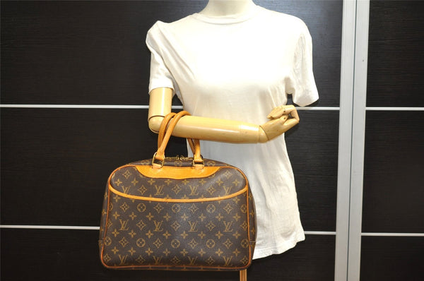 Authentic Louis Vuitton Monogram Deauville Hand Bag M47270 LV 3313I