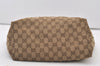 Authentic GUCCI Jolie Shoulder Hand Tote Bag GG Canvas Enamel 211976 Brown 3313J