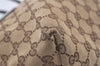 Authentic GUCCI Jolie Shoulder Hand Tote Bag GG Canvas Enamel 211976 Brown 3313J