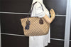 Authentic GUCCI Jolie Shoulder Hand Tote Bag GG Canvas Enamel 211976 Brown 3313J