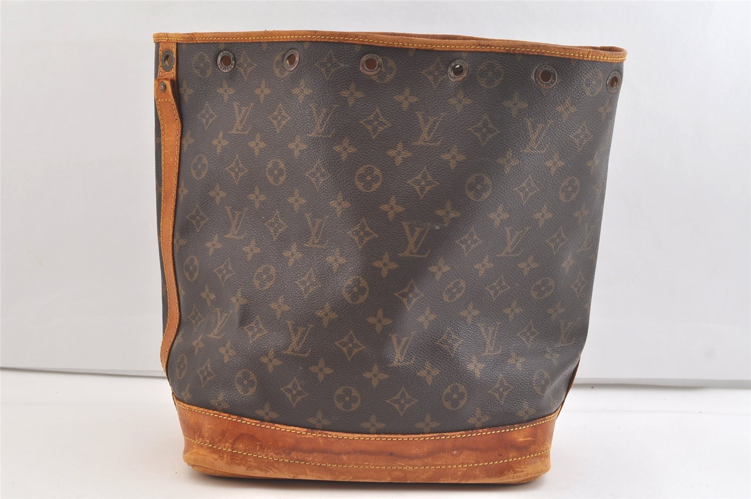 Authentic Louis Vuitton Monogram Noe Shoulder Drawstring Bag M42224 Junk 3313K