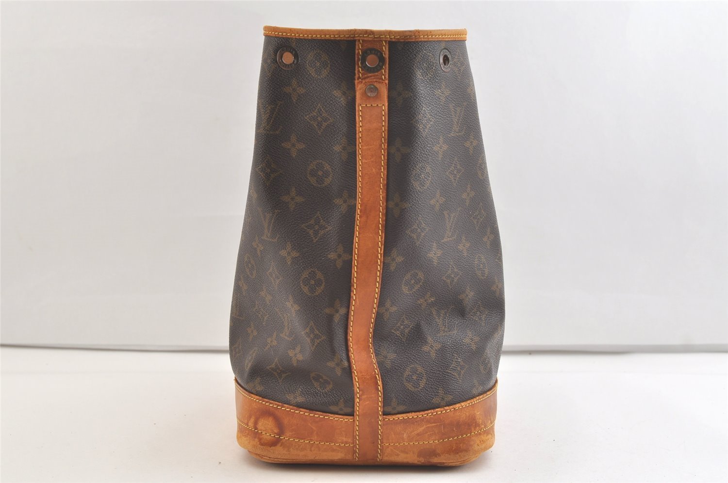 Authentic Louis Vuitton Monogram Noe Shoulder Drawstring Bag M42224 Junk 3313K