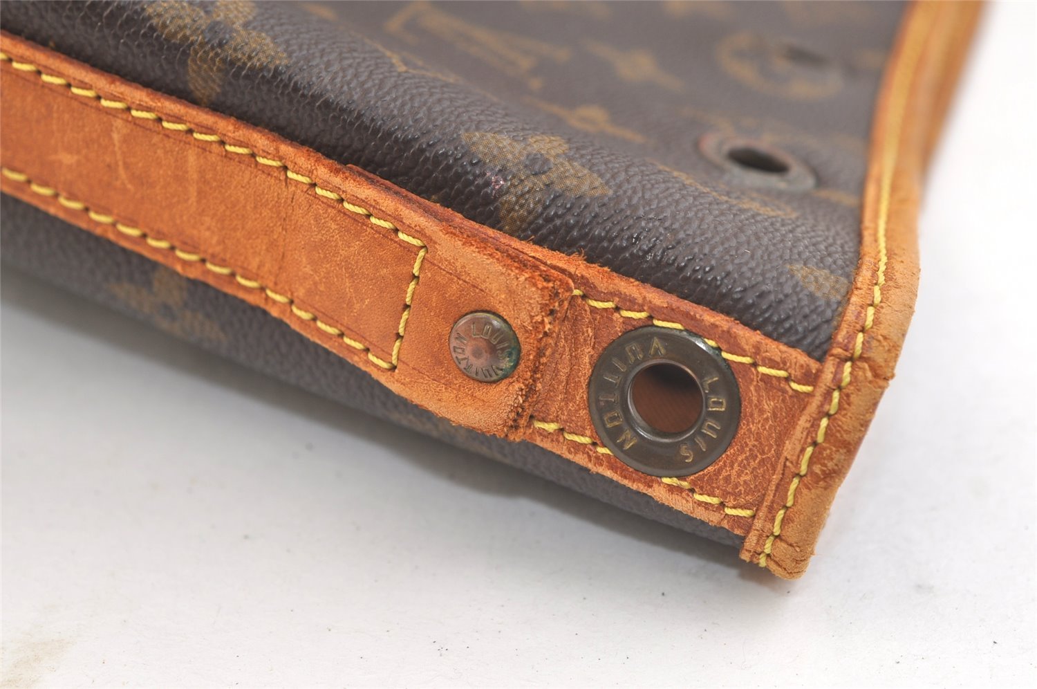 Authentic Louis Vuitton Monogram Noe Shoulder Drawstring Bag M42224 Junk 3313K