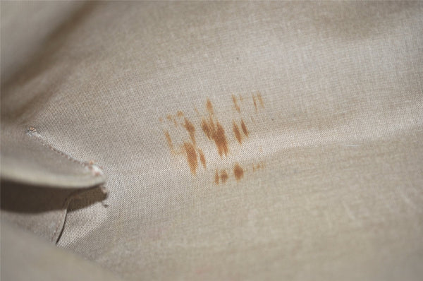 Authentic GUCCI Vintage Shoulder Tote Bag GG PVC Leather Brown 3314J