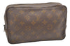 Auth Louis Vuitton Monogram Trousse Toilette 23 Clutch Hand Bag Old Model 3314K