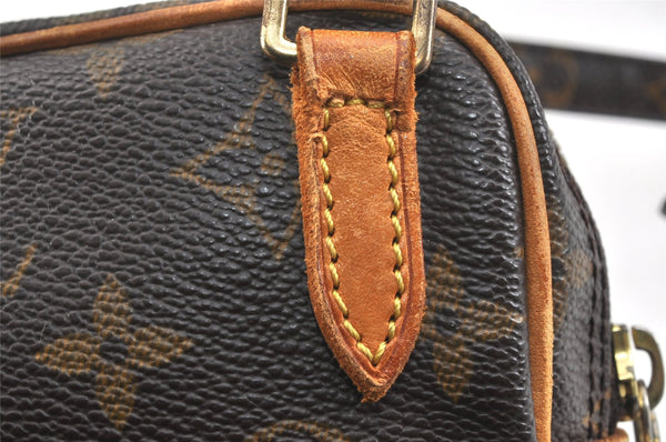 Auth Louis Vuitton Monogram Marly Bandouliere Shoulder Cross Bag M51828 LV 3315K