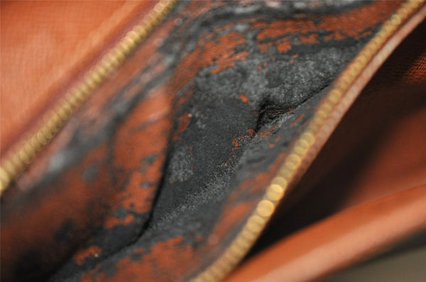 Authentic Louis Vuitton Monogram Bordeaux M51798 2Way Shoulder Clutch Bag 3316I