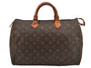 Authentic Louis Vuitton Monogram Speedy 35 Hand Boston Bag M41524 LV 3316K