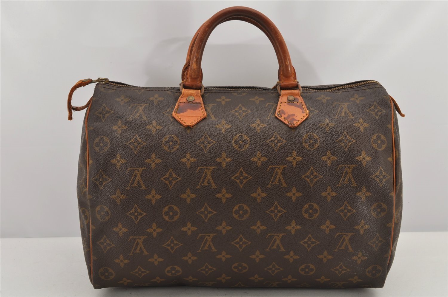 Authentic Louis Vuitton Monogram Speedy 35 Hand Boston Bag M41524 LV 3316K