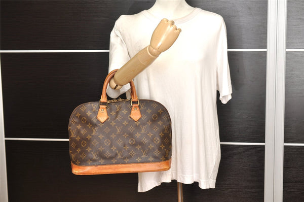 Authentic Louis Vuitton Monogram Alma Hand Bag Purse M51130 LV 3317K
