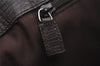 Authentic GUCCI Vintage Shoulder Tote Bag GG PVC Leather 114288 Brown 3318I