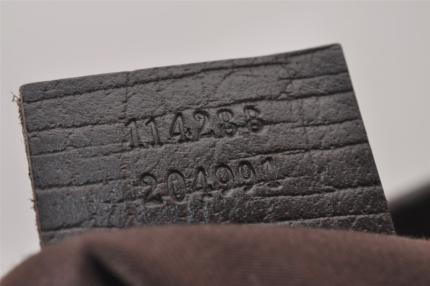 Authentic GUCCI Vintage Shoulder Tote Bag GG PVC Leather 114288 Brown 3318I