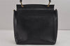 Authentic GUCCI Bamboo 2Way Shoulder Hand Bag Purse Leather Black 3318J