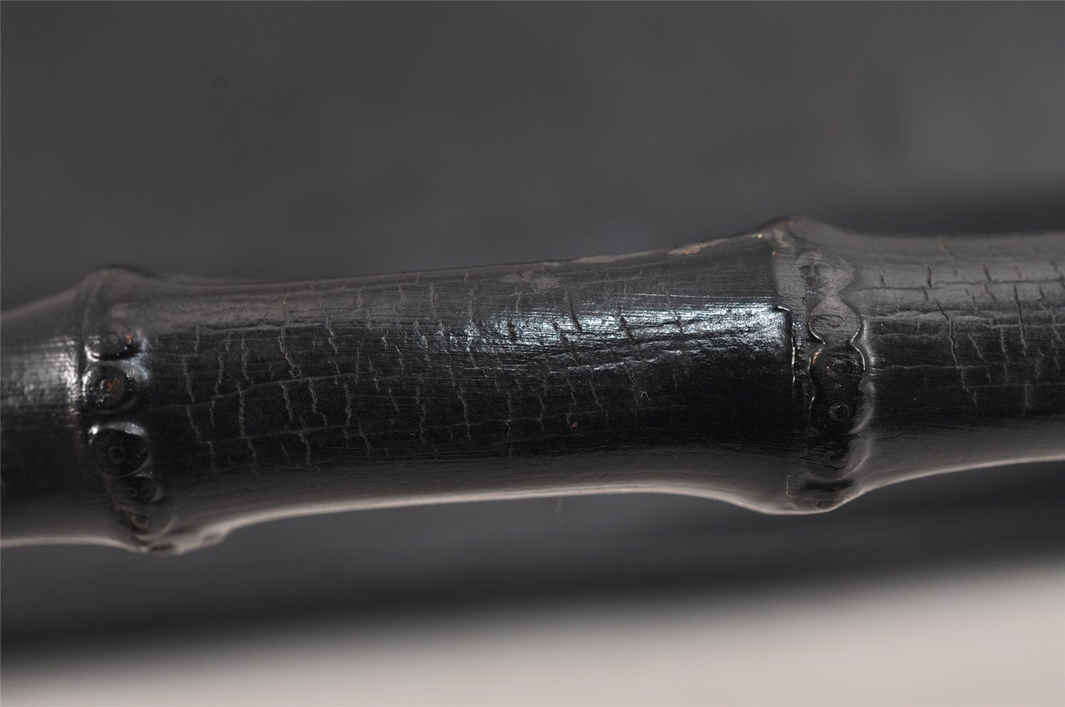 Authentic GUCCI Bamboo 2Way Shoulder Hand Bag Purse Leather Black 3318J