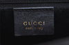 Authentic GUCCI Bamboo 2Way Shoulder Hand Bag Purse Leather Black 3318J