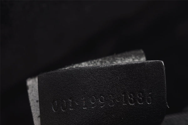 Authentic GUCCI Bamboo 2Way Shoulder Hand Bag Purse Leather Black 3318J