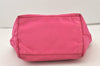 Authentic PRADA Nylon Tessuto Enamel 2Way Shoulder Tote Bag BN1756 Pink 3319J