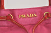 Authentic PRADA Nylon Tessuto Enamel 2Way Shoulder Tote Bag BN1756 Pink 3319J