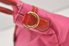 Authentic PRADA Nylon Tessuto Enamel 2Way Shoulder Tote Bag BN1756 Pink 3319J
