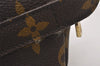 Auth Louis Vuitton Monogram Trousse Demi Ronde 23 Pouch M47520 LV Junk 3320I