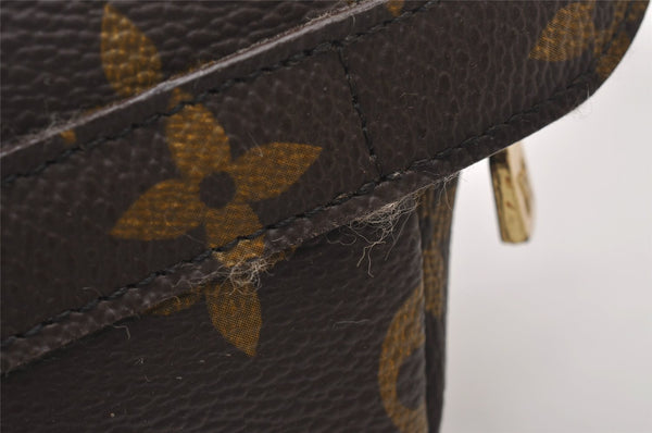 Auth Louis Vuitton Monogram Trousse Demi Ronde 23 Pouch M47520 LV Junk 3320I