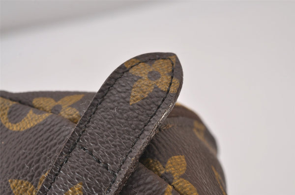 Auth Louis Vuitton Monogram Trousse Demi Ronde 23 Pouch M47520 LV Junk 3320I