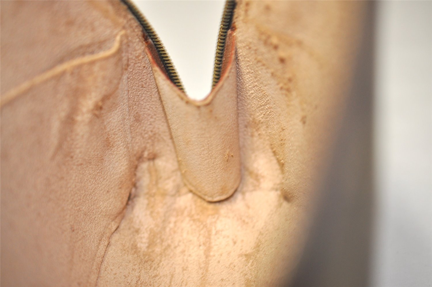 Auth Louis Vuitton Monogram Trousse Demi Ronde 23 Pouch M47520 LV Junk 3320I