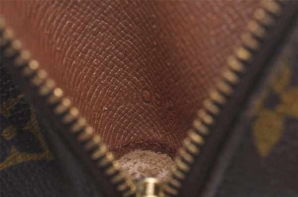 Auth Louis Vuitton Monogram Trousse Demi Ronde 23 Pouch M47520 LV Junk 3320I