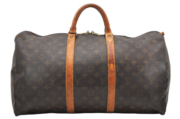 Authentic Louis Vuitton Monogram Keepall 50 Travel Boston Bag M41426 LV 3320K