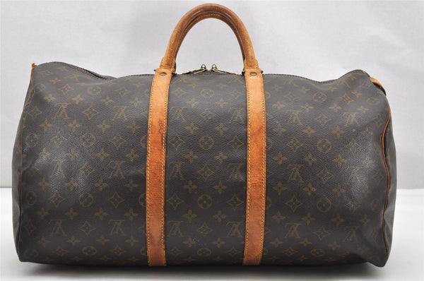 Authentic Louis Vuitton Monogram Keepall 50 Travel Boston Bag M41426 LV 3320K