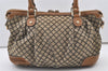 Authentic GUCCI Diamante Sukey 2Way Tote Bag Canvas Leather 247902 Brown 3322J