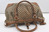 Authentic GUCCI Diamante Sukey 2Way Tote Bag Canvas Leather 247902 Brown 3322J
