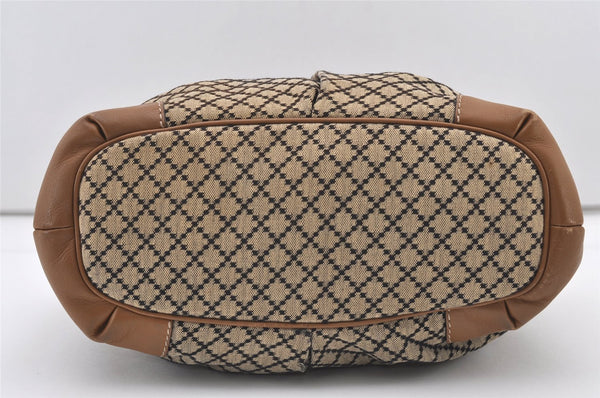 Authentic GUCCI Diamante Sukey 2Way Tote Bag Canvas Leather 247902 Brown 3322J