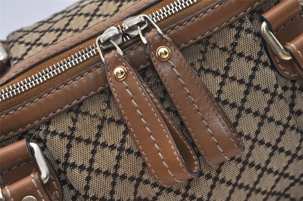 Authentic GUCCI Diamante Sukey 2Way Tote Bag Canvas Leather 247902 Brown 3322J