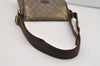 Authentic GUCCI Shoulder Cross Body Bag Purse GG PVC Leather 223666 Brown 3323J