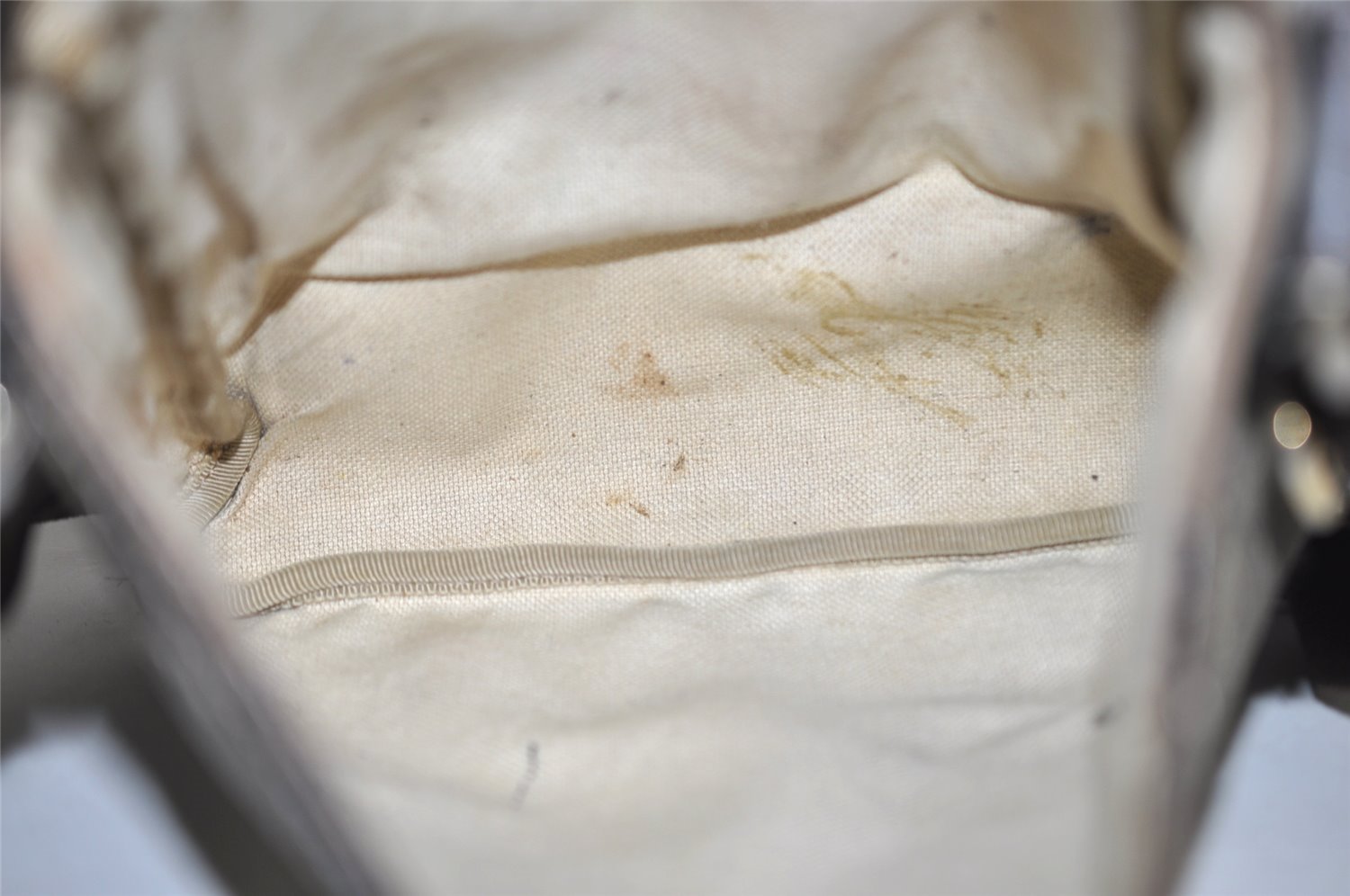 Authentic GUCCI Shoulder Cross Body Bag Purse GG PVC Leather 223666 Brown 3323J